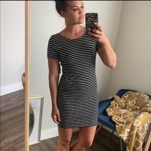 Volcom Black and white striped dress
